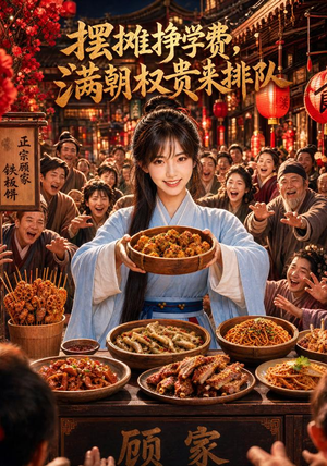 摆摊挣学费，满朝权贵来排队（89集）精彩短剧抢先看